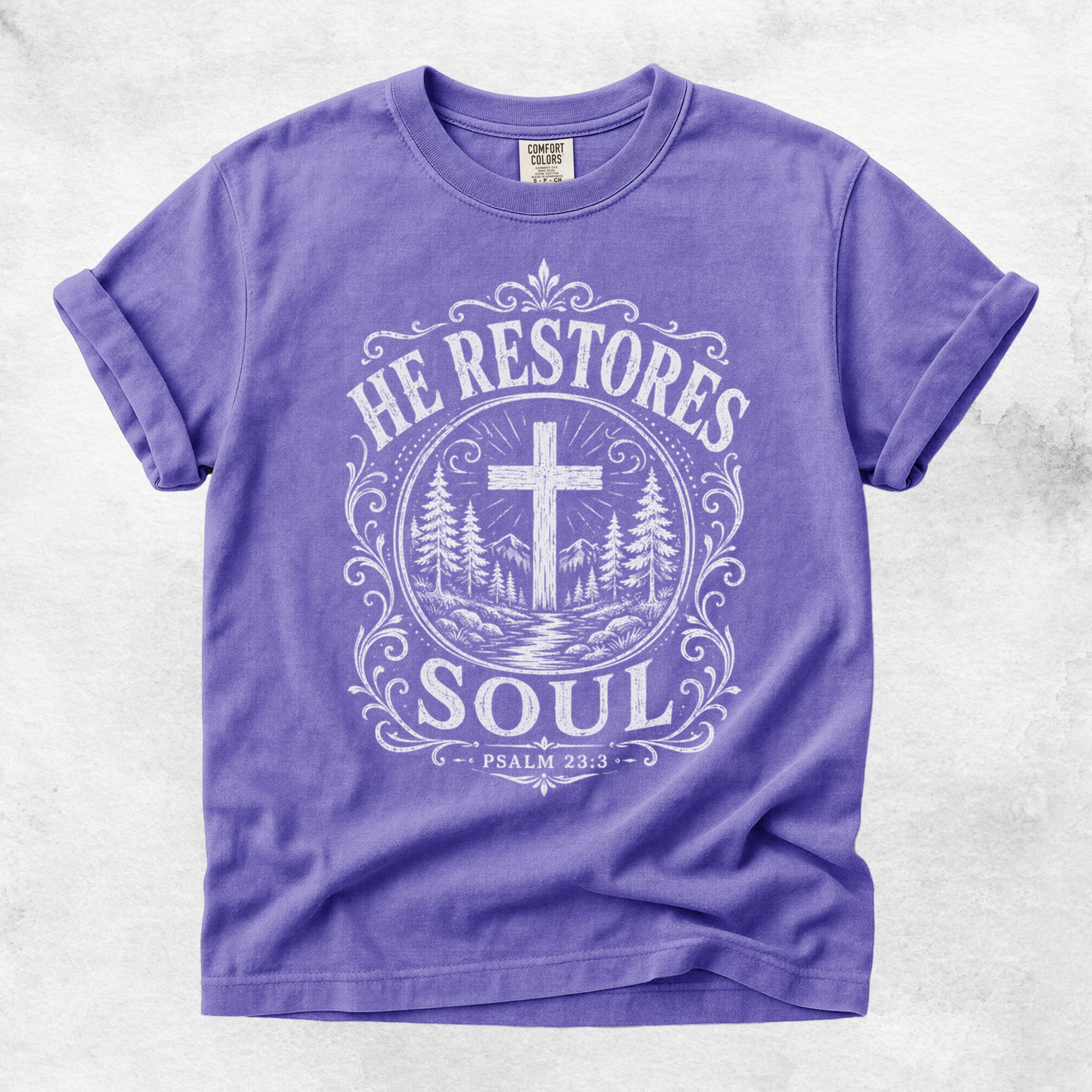 He Restores Soul Christian Psalm 23:3