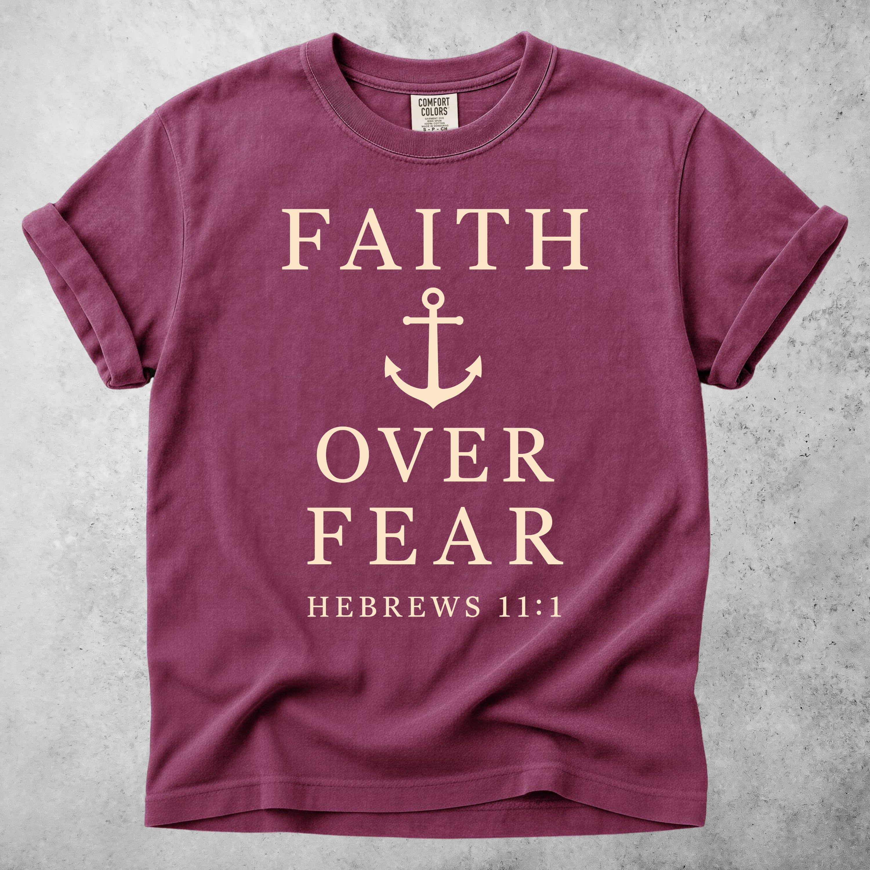 Faith Over Fear Anchor - Hebrews 11:1