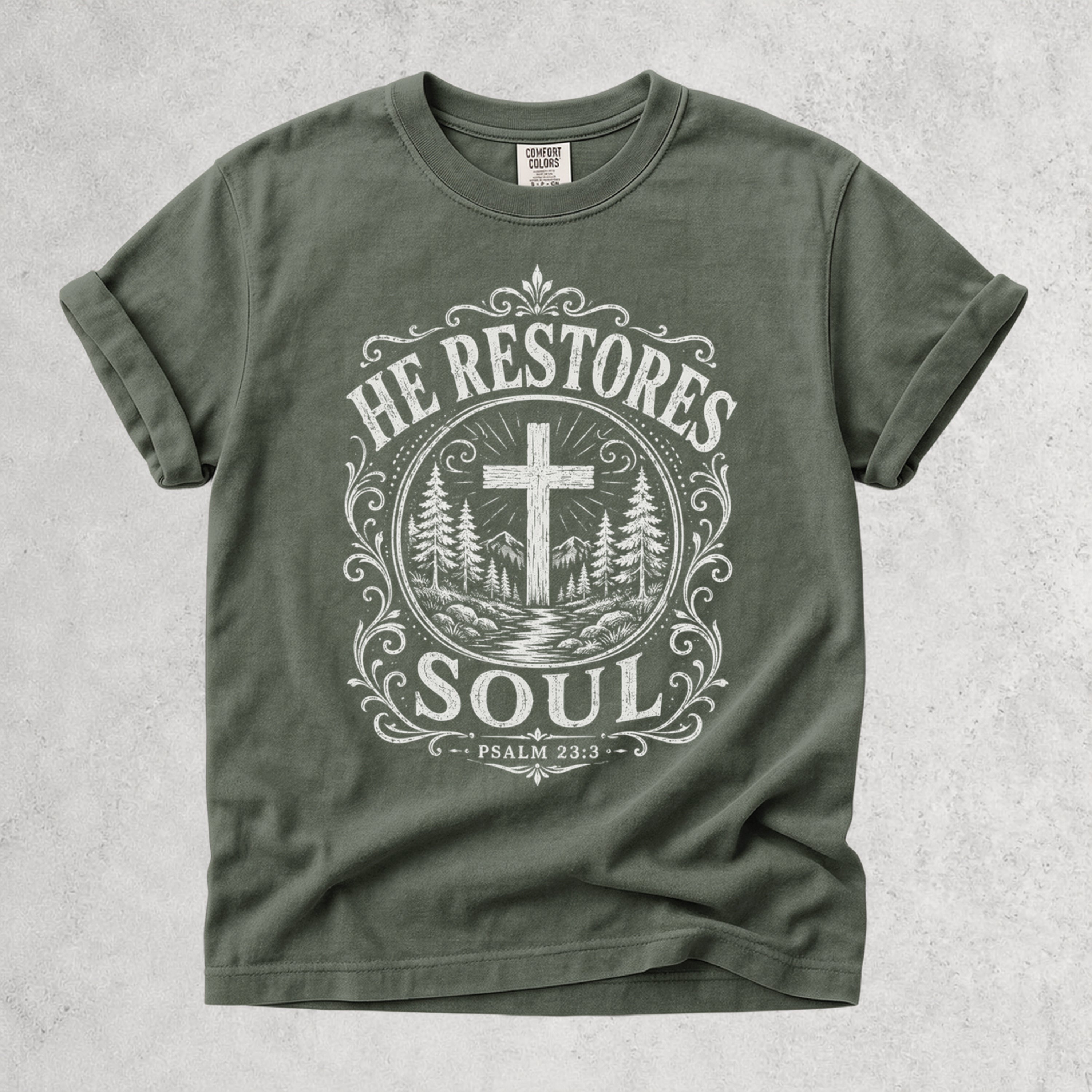 He Restores Soul Christian Psalm 23:3