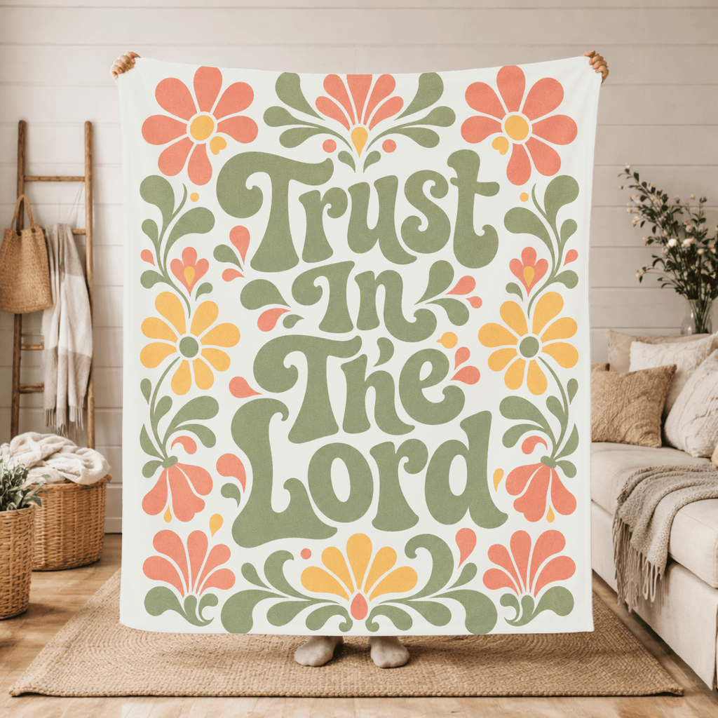 Printify Home Decor 50" × 60" Trust In The Lord - Blanket