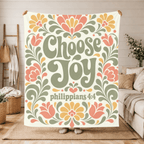Printify Home Decor Choose Joy Sherpa - Blanket