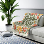 Printify Home Decor Choose Joy Sherpa - Blanket