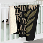 Printify Home Decor Christian Scripture Sherpa Blanket