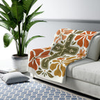 Printify Home Decor Floral Cross - Blanket