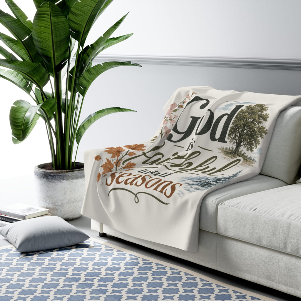Printify Home Decor God Is Faithful - Blanket