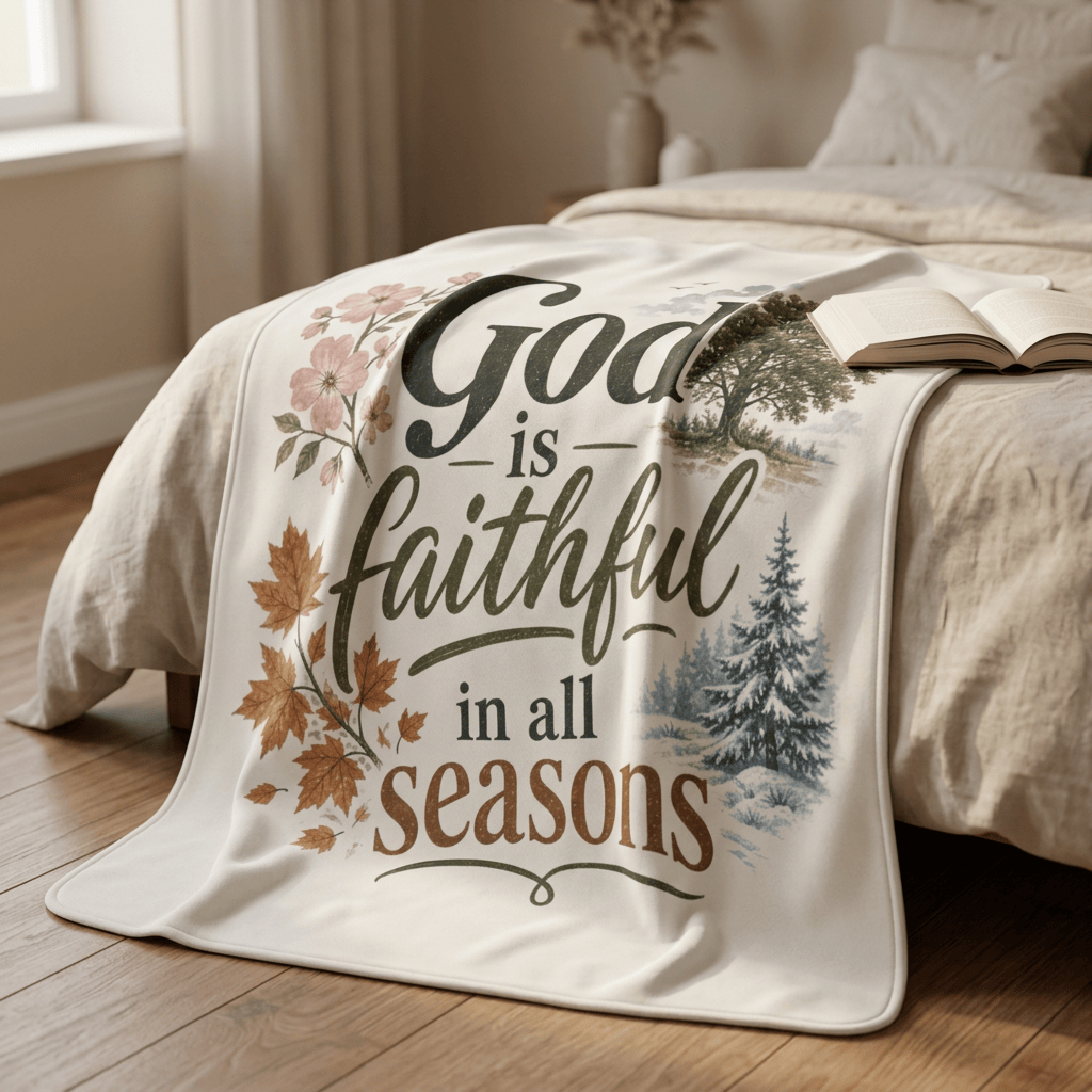 Printify Home Decor God Is Faithful - Blanket
