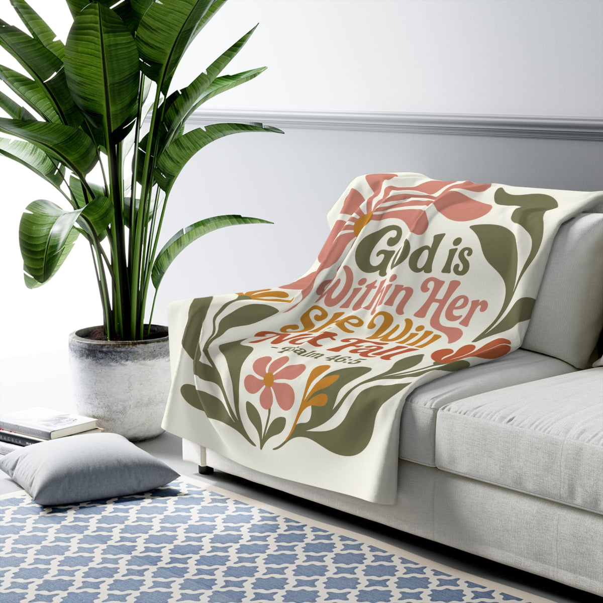 Printify Home Decor God Is Within Her - Blanket