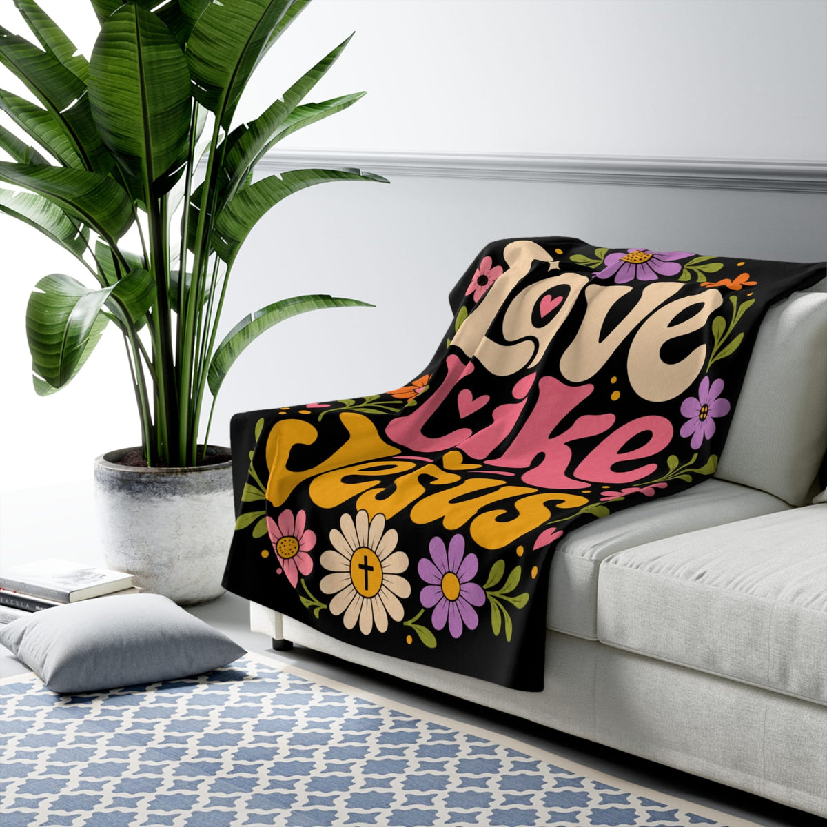 Printify Home Decor Love Like Jesus - Blanket