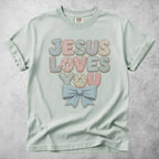 Printify T-Shirt Bay / S JESUS LOVES YOU T-Shirt