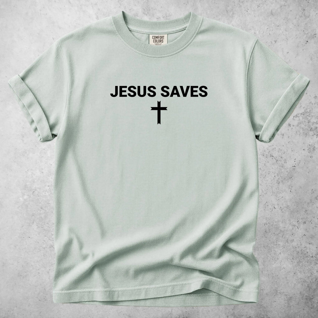 Printify T-Shirt Bay / S JESUS SAVES T-Shirt