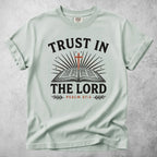 Printify T-Shirt Bay / S trust in the lord psalm 37 5 christian faith bible T-Shirt