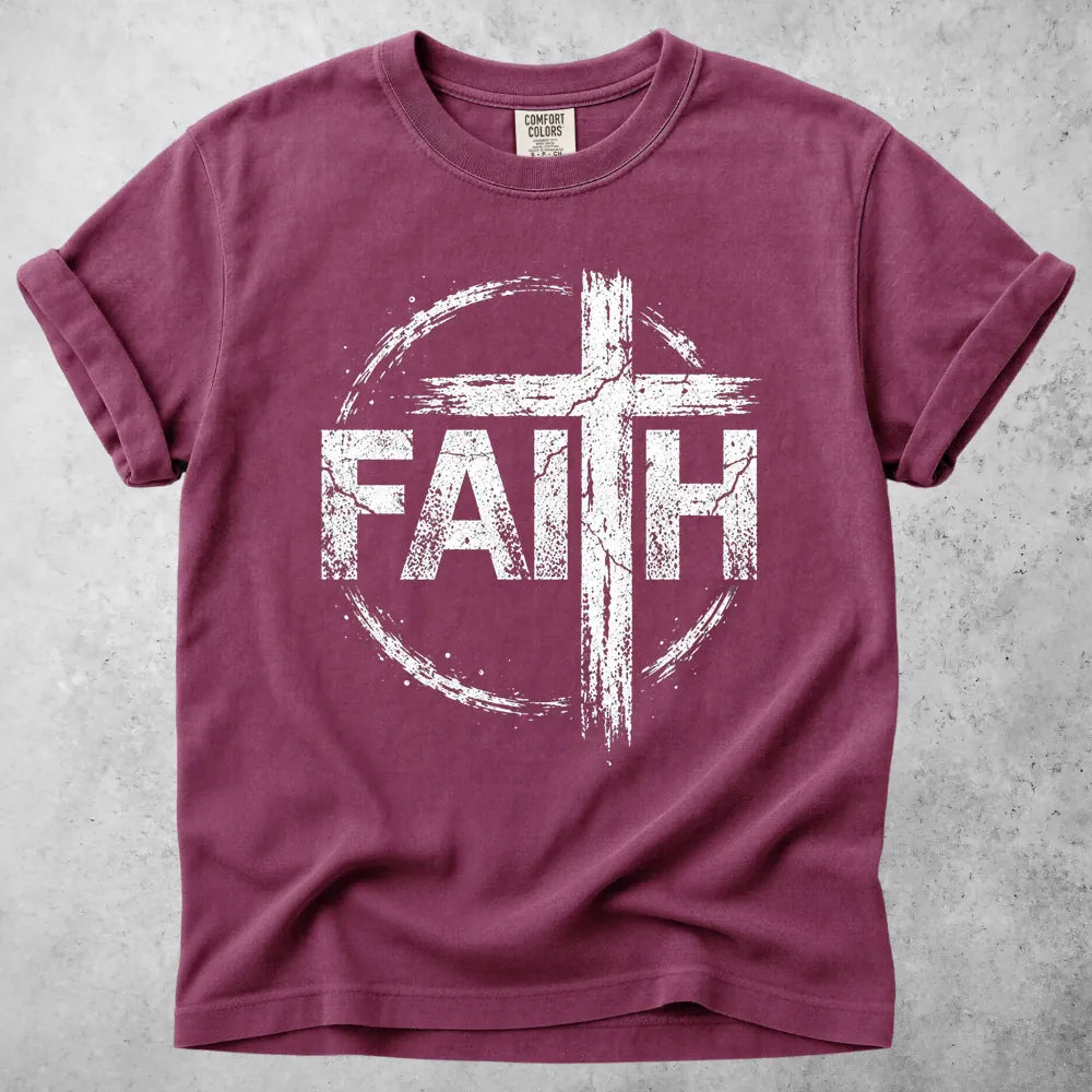Printify T-Shirt Berry / M Faith Christian T-Shirt