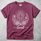 Printify T-Shirt Berry / M Loved Christian T-Shirt