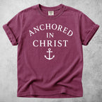 Printify T-Shirt Berry / S Anchored in Christ