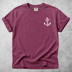 Printify T-Shirt Berry / S Christian Anchor Cross