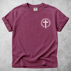 Printify T-Shirt Berry / S Crown Of Thorns Christian Cross