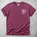 Printify T-Shirt Berry / S Crown of Thorns Cross Christian Faith T-Shirt