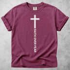 Printify T-Shirt Berry / S Faith Over Fear T-Shirt