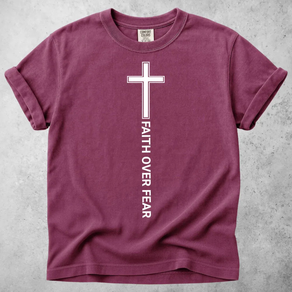 Printify T-Shirt Berry / S Faith Over Fear T-Shirt