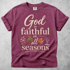 Printify T-Shirt Berry / S God Is Faithful T-Shirt