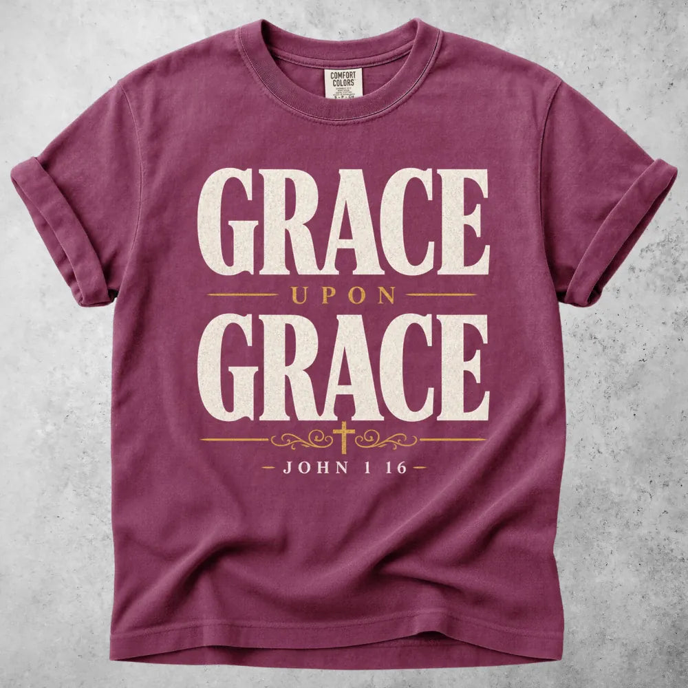 Printify T-Shirt Berry / S Grace Upon Grace T-Shirt