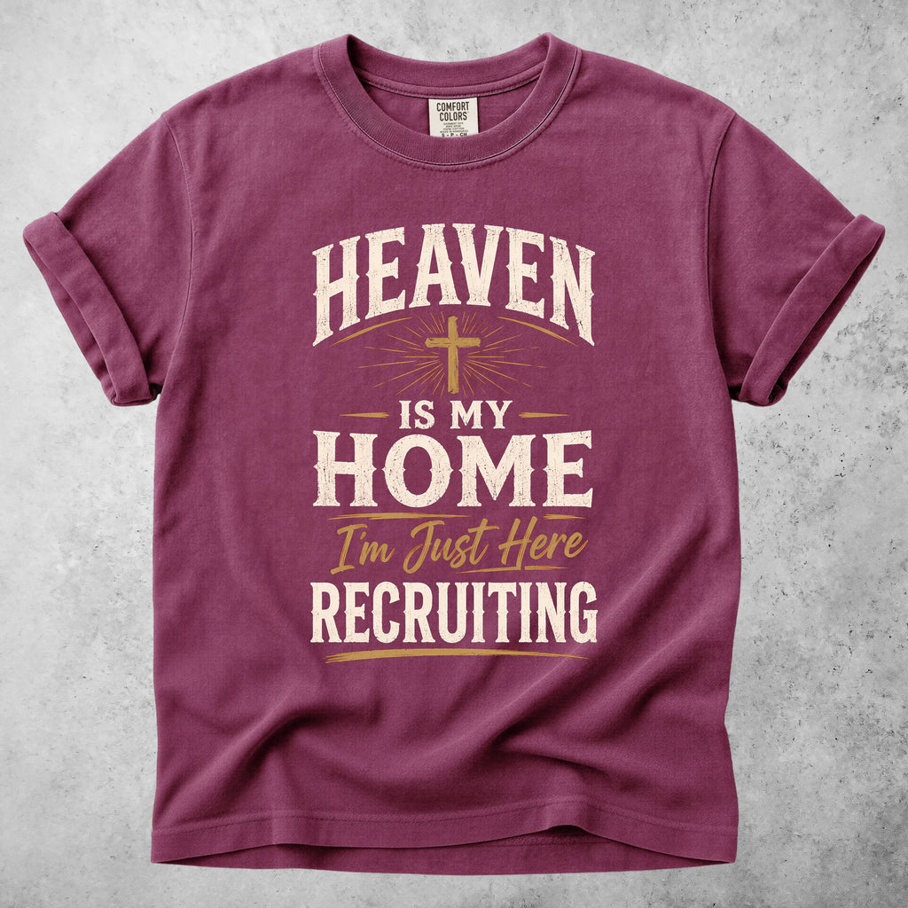 Printify T-Shirt Berry / S HEAVEN IS MY HOME  - T-Shirt