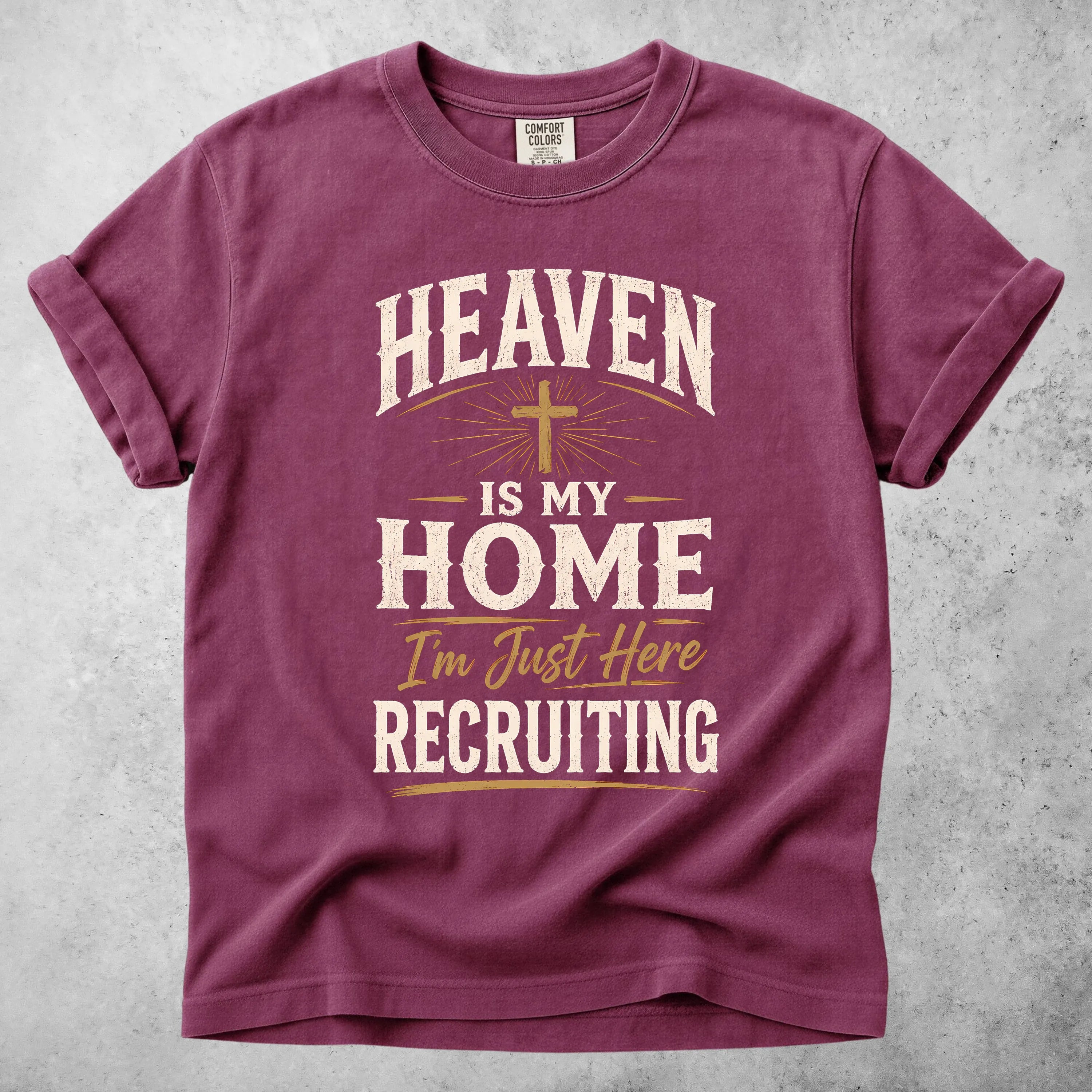 Printify T-Shirt Berry / S HEAVEN IS MY HOME  - T-Shirt