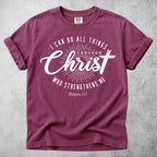 Printify T-Shirt Berry / S I Can Do All Things Through Christ