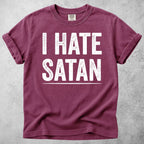 Printify T-Shirt Berry / S I Hate Satan T-Shirt