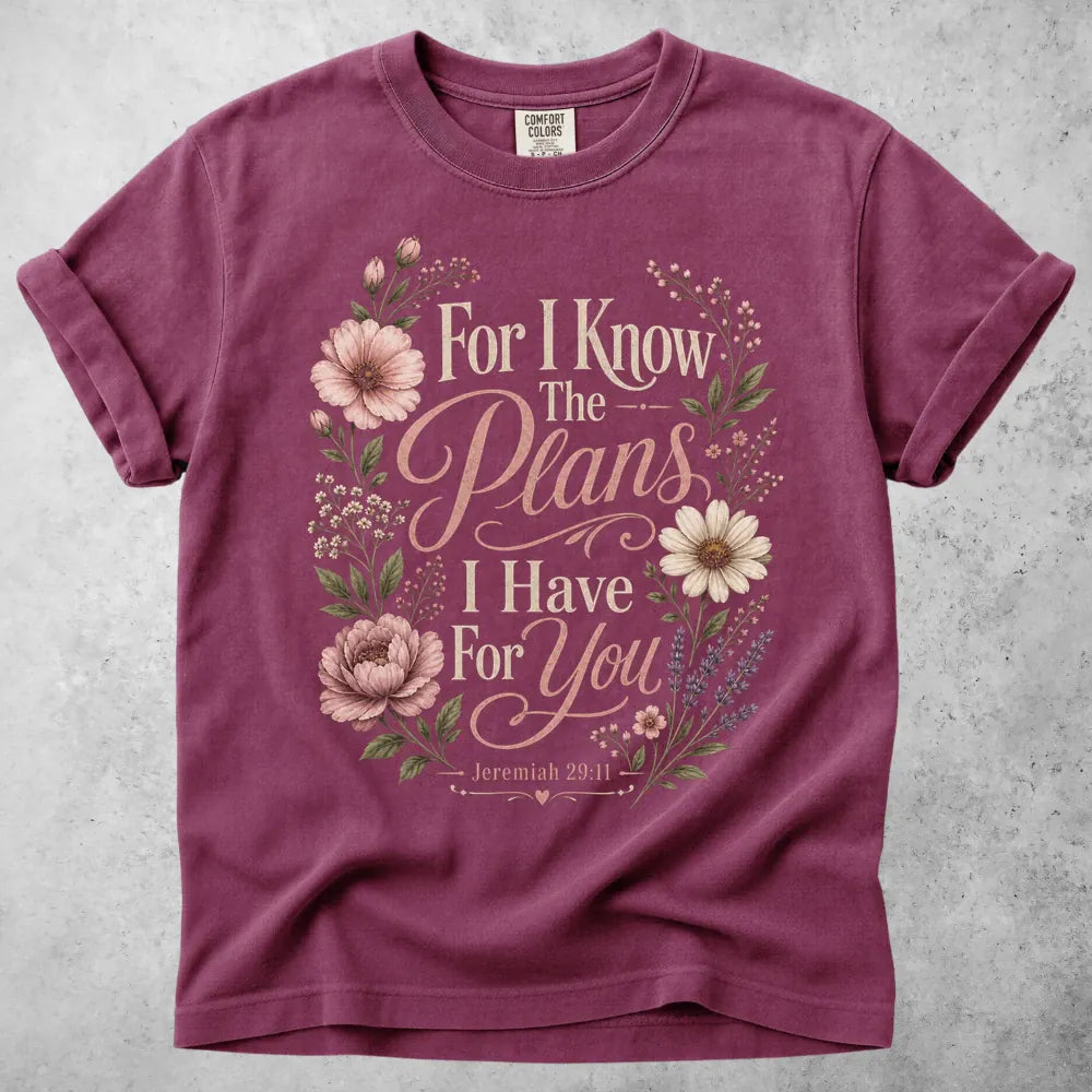 Printify T-Shirt Berry / S Jeremiah 29:11 T-Shirt
