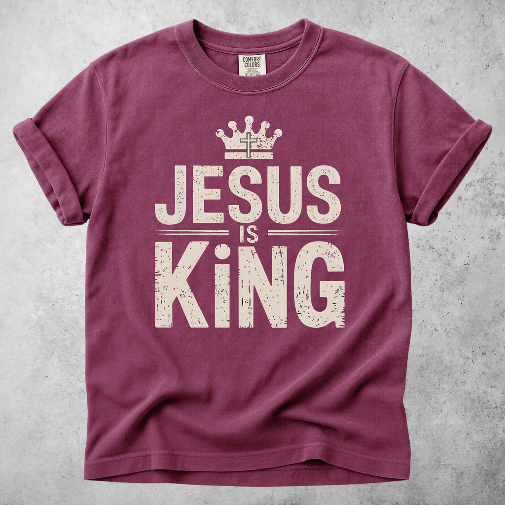Printify T-Shirt Berry / S Jesus Is King