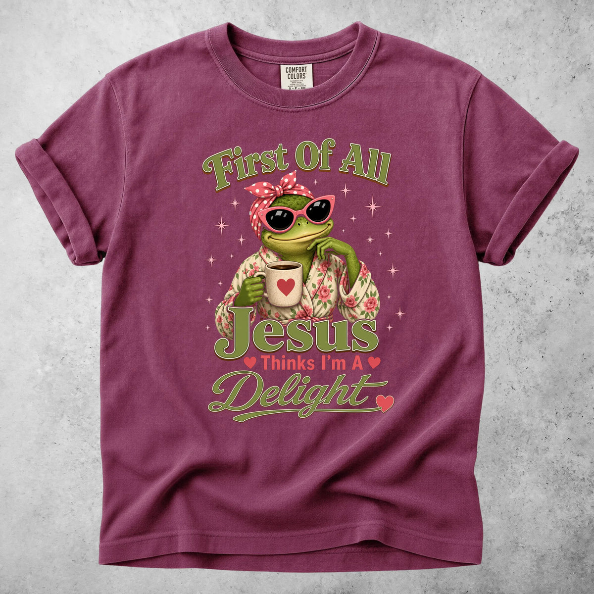 Printify T-Shirt Berry / S Jesus Thinks I'm a Delight