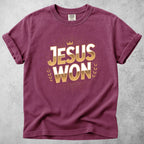 Printify T-Shirt Berry / S Jesus Won T-Shirt