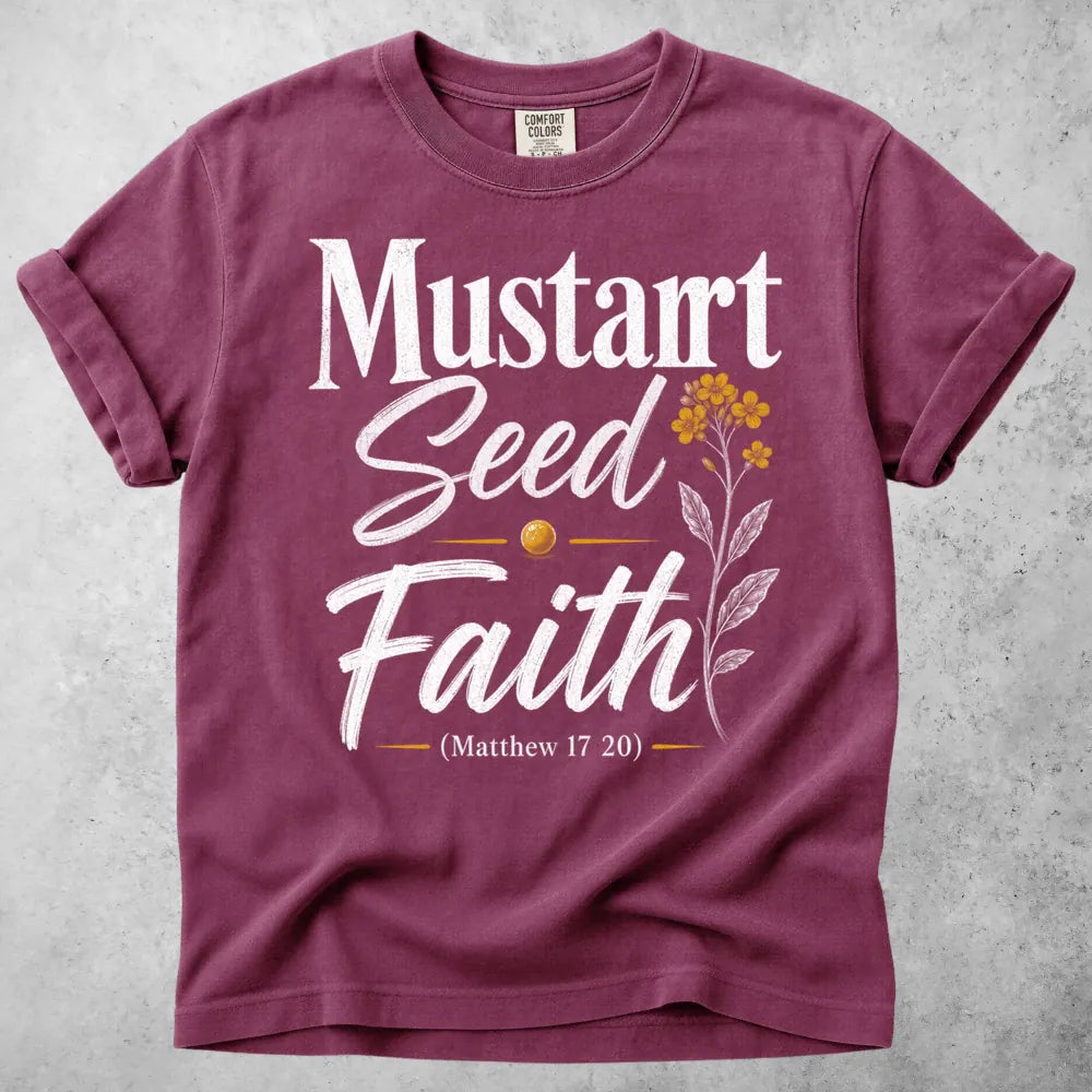 Printify T-Shirt Berry / S Mustard Seed T-Shirt