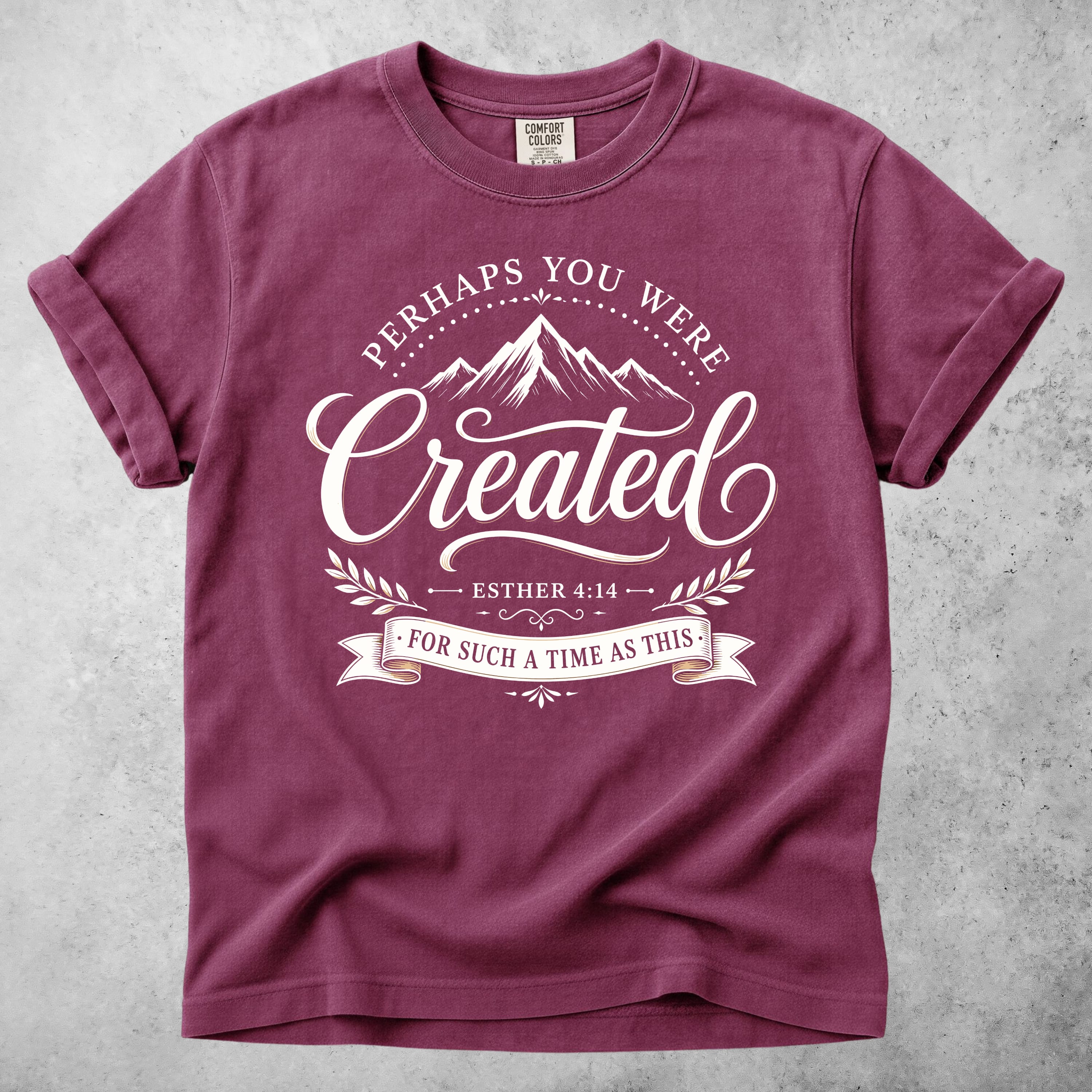 Printify T-Shirt Berry / S Perhaps You Were Created