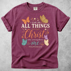 Printify T-Shirt Berry / S Philippians 4-13 T-Shirt