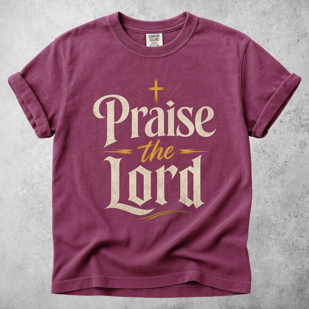 Printify T-Shirt Berry / S Praise the Lord T-Shirt