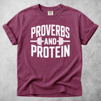 Printify T-Shirt Berry / S Proverbs and Protein T-Shirt
