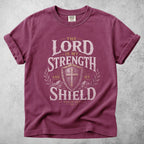 Printify T-Shirt Berry / S THE LORD IS MY STRENGTH - T-Shirt
