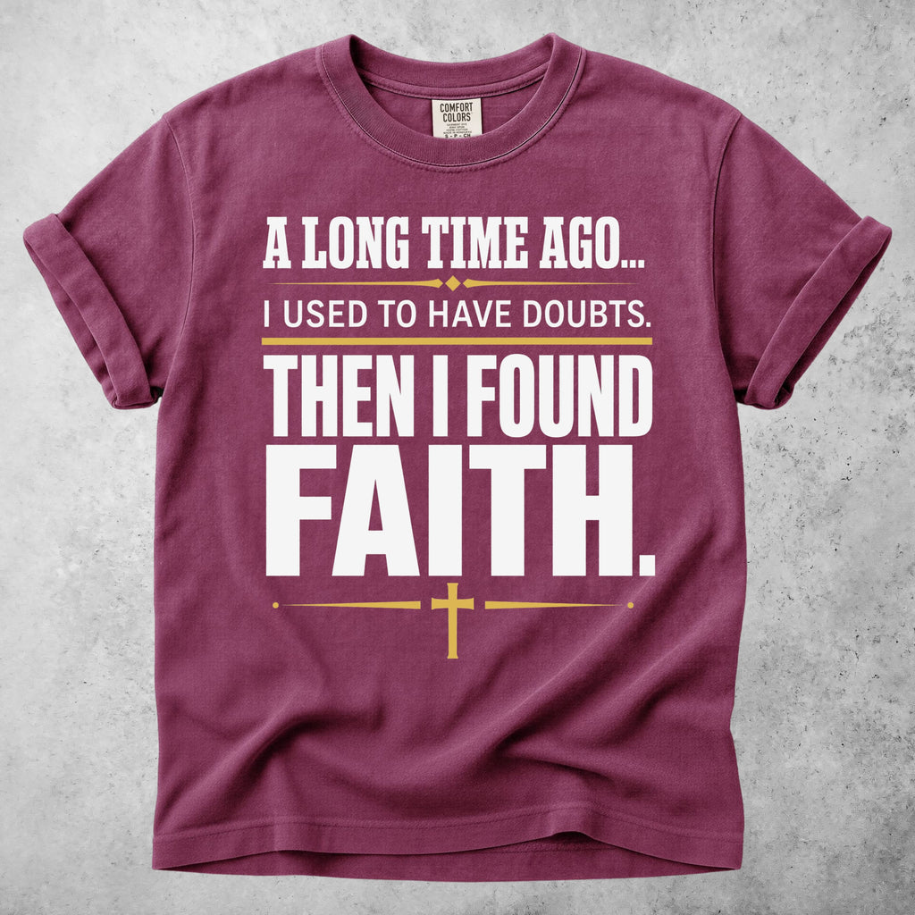 Printify T-Shirt Berry / S Then I Found Faith