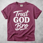 Printify T-Shirt Berry / S Trust GOD Bro T-Shirt