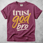 Printify T-Shirt Berry / S Trust God Bro T-Shirt