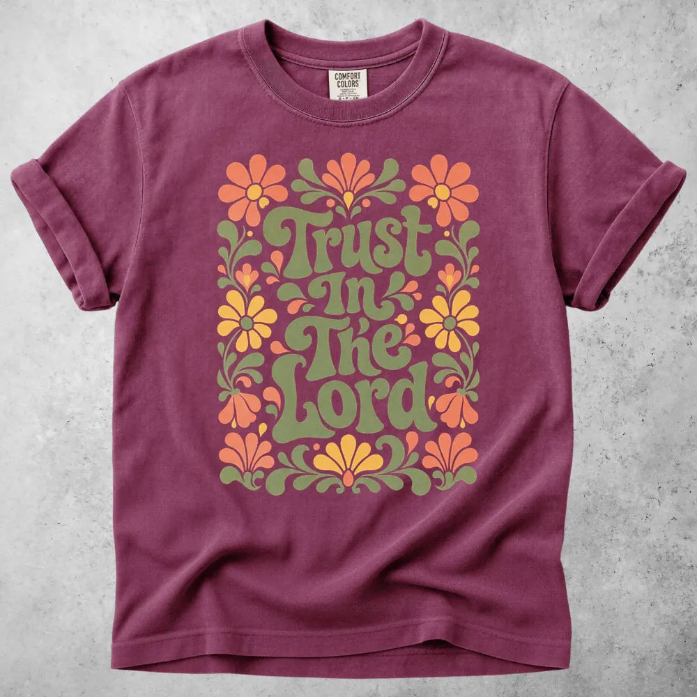 Printify T-Shirt Berry / S Trust in the Lord T-Shirt
