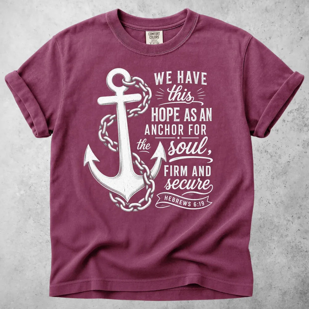 Printify T-Shirt Berry / S We Have This Hope T-Shirt