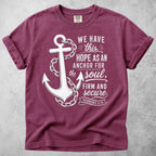 Printify T-Shirt Berry / S We Have This Hope T-Shirt