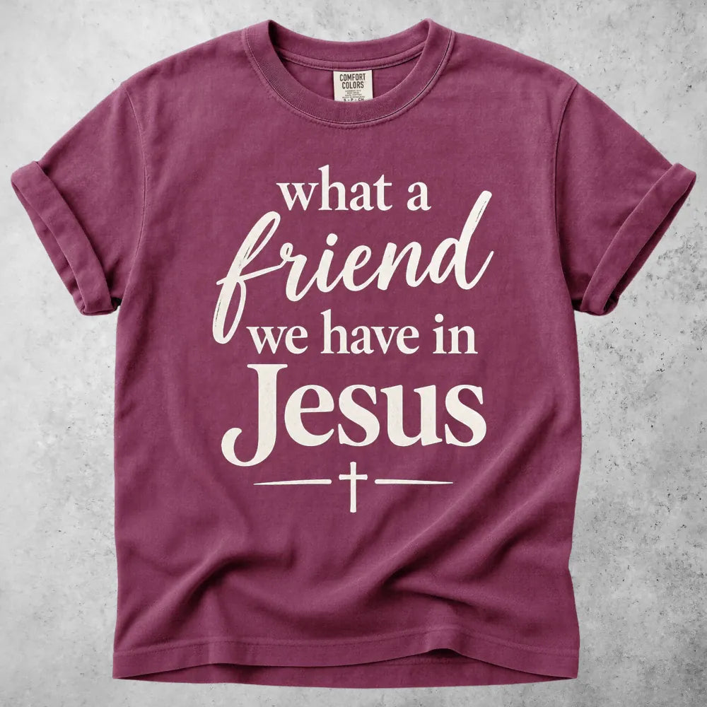 Printify T-Shirt Berry / S What a Friend T-Shirt