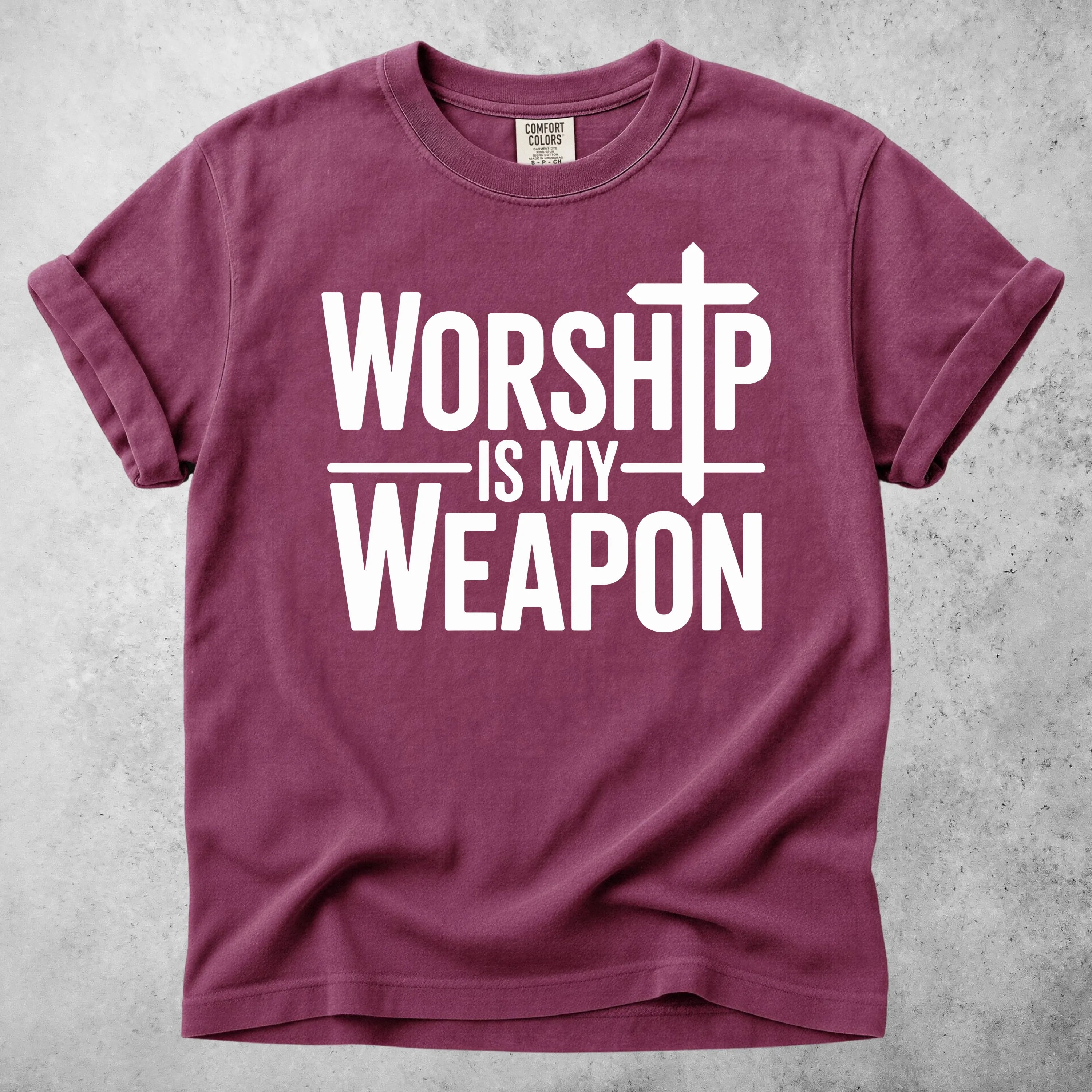 Printify T-Shirt Berry / S WORSHIP - T-Shirt