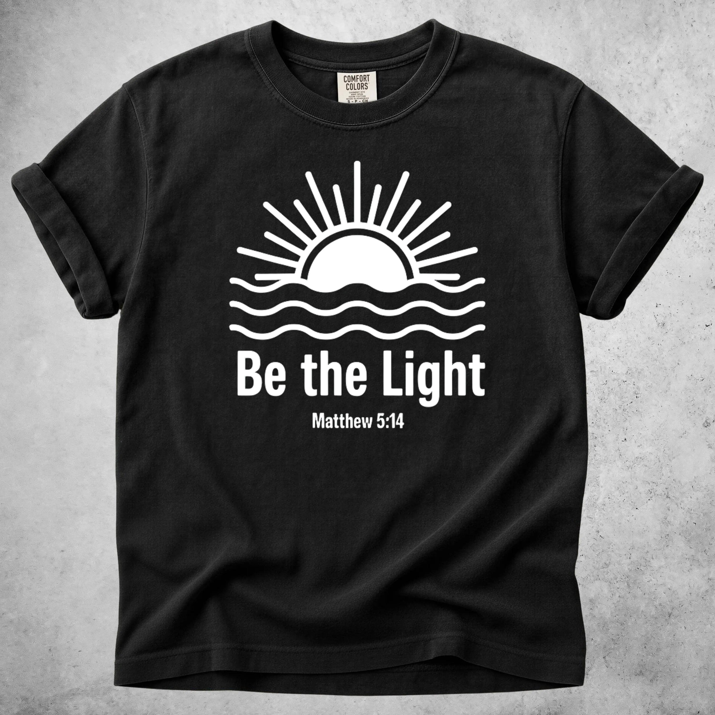 Printify T-Shirt Black / S Be the Light
