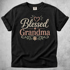 Printify T-Shirt Black / S Blessed Grandma T-Shirt