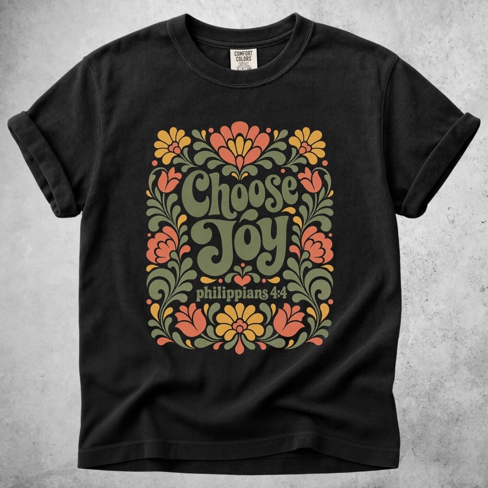 Printify T-Shirt Black / S Choose Joy T-Shirt